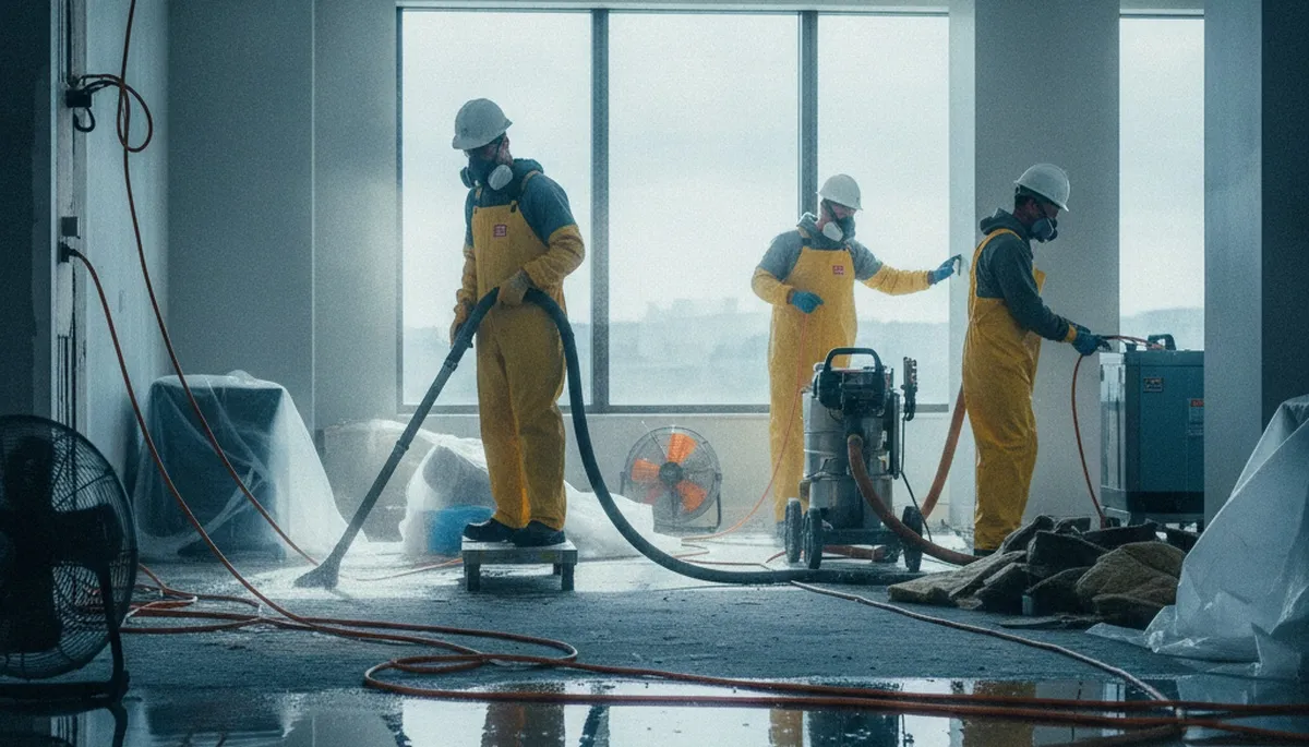 Commercial water damage restoration in Simi Valley, CA for flooded property cleanup and drying services