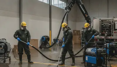 Emergency water removal team serving Simi Valley, CA for burst pipes and flooding cleanup