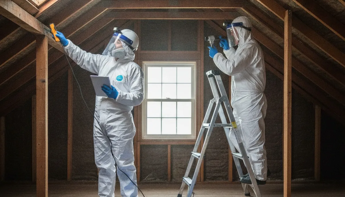 Mold inspection team checking hidden moisture in a Simi Valley, CA home