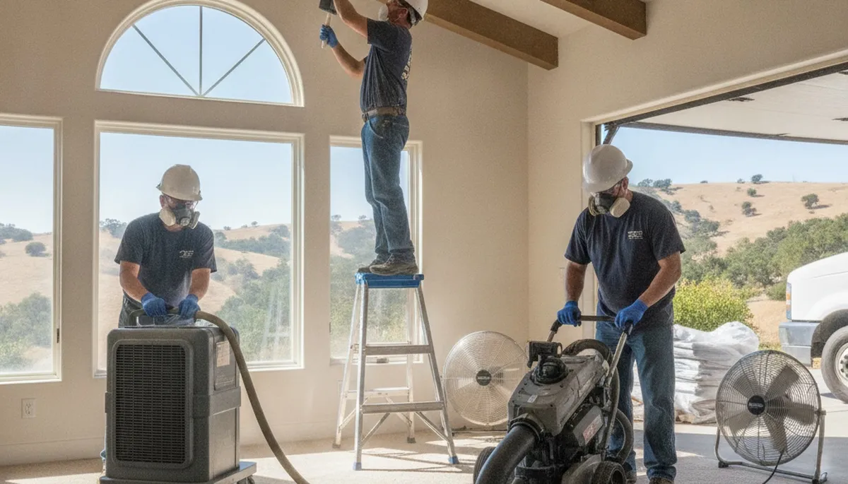 Water damage restoration team serving Simi Valley, CA with professional cleanup and repair services