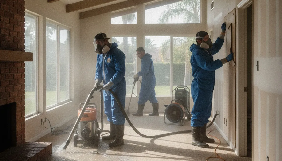 Water damage restoration team serving Simi Valley, CA with professional cleanup and repair services