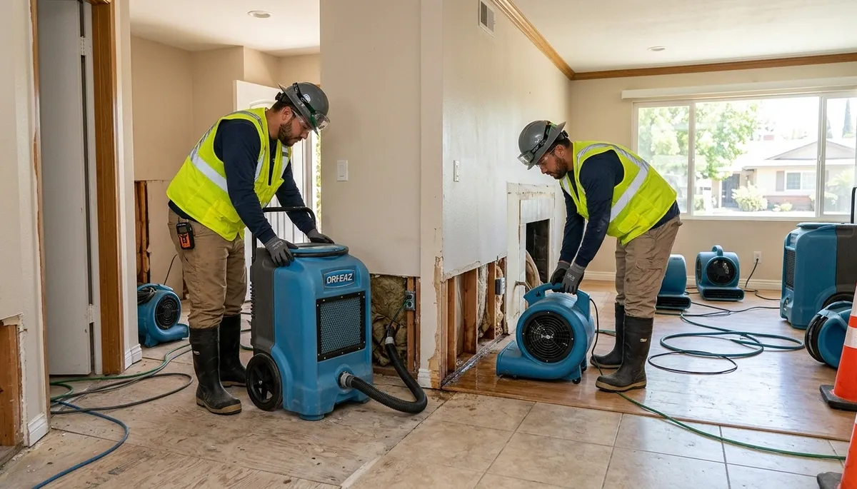 Water damage restoration team serving Simi Valley, CA with professional cleanup and repair services
