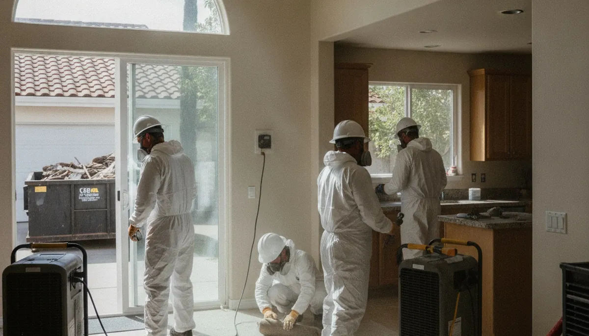 Water damage restoration team serving Simi Valley, CA with professional cleanup and repair services