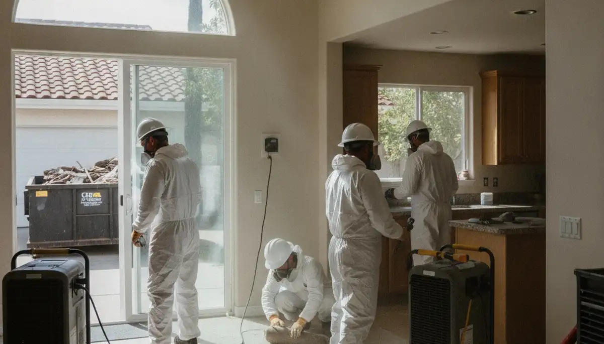 Water damage restoration team serving Simi Valley, CA with professional cleanup and repair services
