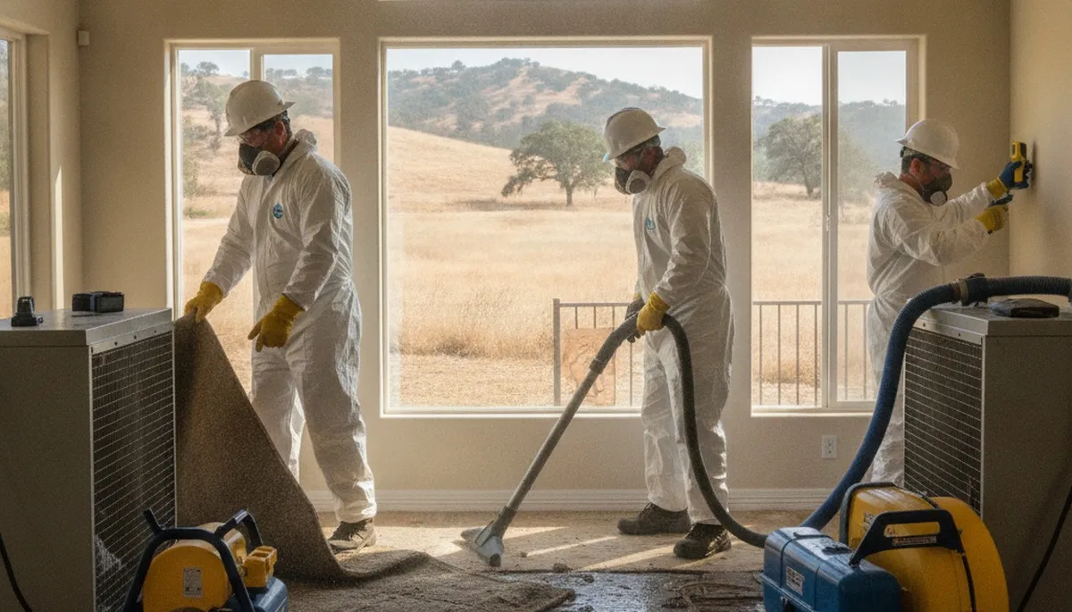 Water damage restoration team serving Simi Valley, CA, providing emergency cleanup and repair