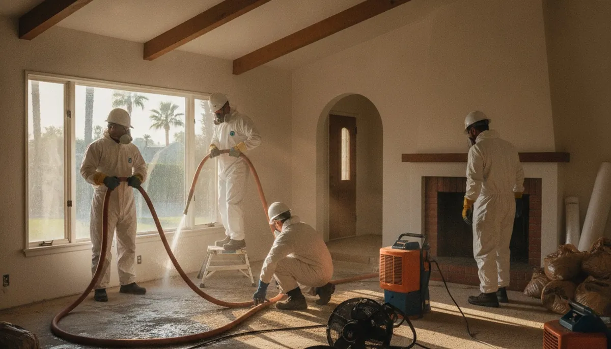 Water damage restoration team serving Simi Valley, CA with professional cleanup and repair services