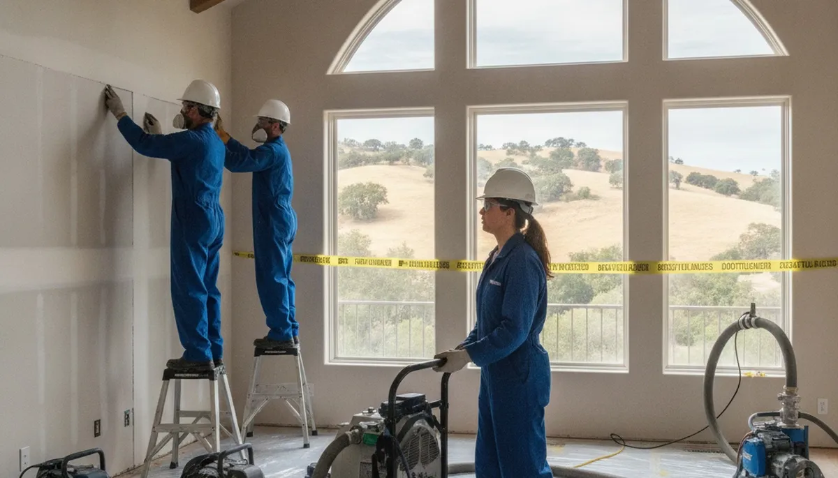 Water damage restoration team serving Simi Valley, CA for emergency cleanup and repair