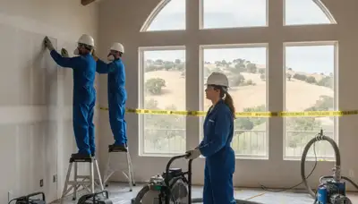 Water damage restoration team serving Simi Valley, CA for emergency cleanup and repair