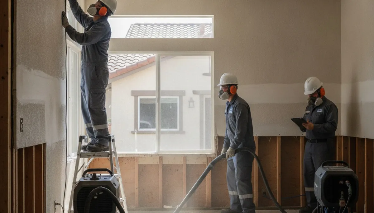 Water damage restoration team serving Simi Valley, CA for emergency cleanup and repair