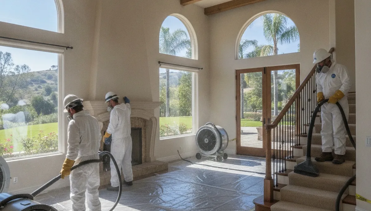 Water damage restoration team serving Simi Valley, CA for emergency cleanup and repairs